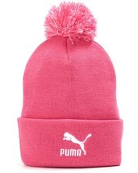 PUMA - Accessories (16) Ls Core Knit Pom Pom Beanie - Lyst