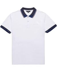 Ben Sherman - Klassieke Gestreepte Kraag Wit Poloshirt - Lyst