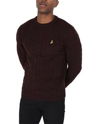 Brave Soul - Pullover Jumper Crew Neck Long Sleeve Winter Knitted Cardigan - Lyst