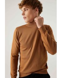 D'S Damat - Ds Damat Regular Fit Baumwollmischung Halb-Rollkragen-Strickpullover - Lyst