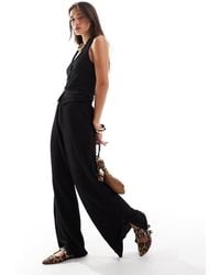 Vero Moda - Textured Jersey Split Leg Trouser Co-Ord - Lyst