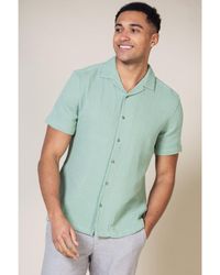 Nordam - 'Adio' Cotton Short Sleeve Button-Up Printed Shirt - Lyst
