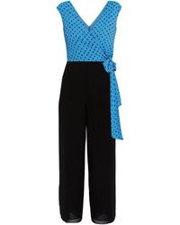 Gina Bacconi - Milana Chiffon Jumpsuit With Spot Bodice - Lyst