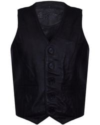 Infinity Leather - Tan Waistcoat Formal Traditional Gilet Vest - Lyst