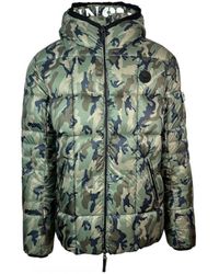 Philipp Plein - Small Circle Logo Quilted Camo Jacket - Lyst