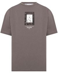Off-White c/o Virgil Abloh - Paint Mirror Logo Slim Fit T-Shirt Cotton - Lyst