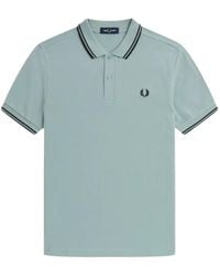 Fred Perry - Twin Tipped Collar Light Polo Shirt Cotton - Lyst