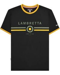 Lambretta - Target Ringer T-Shirt Cotton - Lyst
