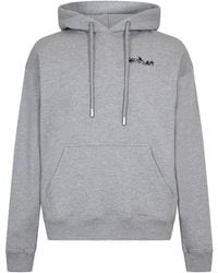 Off-White c/o Virgil Abloh - Off Flower Arrow Hooded Neck Long Sleeve Sweatshirt - Lyst