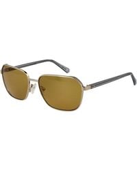 Guess - Gold Metal Sunglasses - Lyst
