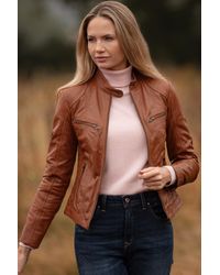 Ashwood Leather - 'Donna Milano' Real Fashion Biker Style Jacket - Lyst