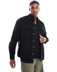 ASOS - 90S Cord Oversized Shirt With Patch Pocket - Lyst