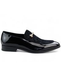 Infinity Leather - Smart Loafers Lined Velvet Slip-On Shoes Faux Leather - Lyst