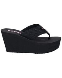 Rocket Dog - Ladies Diver Webbing Slip On Wedge Sandals - Lyst
