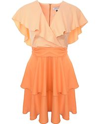 Closet - Wrap Ruffle Mini Dress - Lyst