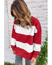 Everyday the Label - Color Block Long Sleeve Sweatshirt - Lyst