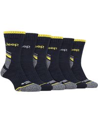 Jeep - 6 Pack Heavy Duty Work Socks With Reinforced Heel And Toe - Lyst