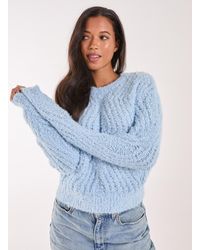 Pink Vanilla - Zig Zag Detail Cropped Knit Jumper - Lyst
