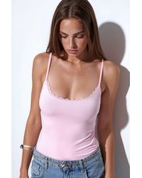 Busem - Fitted Crop Lace Cami Top - Lyst