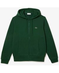 Lacoste - Zip Up Sweatshirt Cotton - Lyst