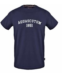 Aquascutum - Arch Logo Crew Neck Short Sleeve T-Shirt - Lyst