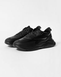 HUGO - Leon Runn Mixed-Material Trainers With Canvas-Effect Fabric - Lyst