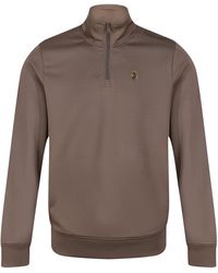 Luke 1977 - Ttpqr Quarter-zip Sweat Brown - Lyst