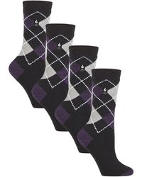 Heat Holders - 4 Pairs Ladies Ultralite Lightweight Thermal Socks - Lyst