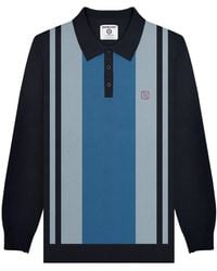 Lambretta - "Aw24" Poloshirt Verkleidet Für Herren Langärmlig (Marineblau) - Lyst