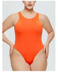 Everyday the Label - Dames Full Size Ronde Hals Brede Schouderband Bodysuit - Lyst