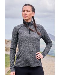 Mountain Warehouse - 'Bend & Stretch' Midlayer Jacket Stretchy Quick Wick Half Zip Jumper - Lyst
