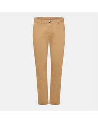 BOSS - Solid Patterned Slim Chinos - Lyst