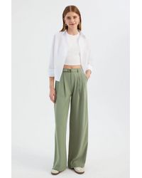 Hiccup - High Waist Pleated Wide Leg Trousers - Lyst