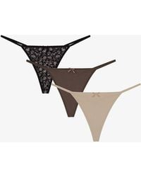 Penti - Frosty Morning Floral Thong - Lyst