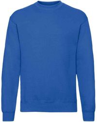 Fruit Of The Loom - Adult Classic Drop Shoulder Sweatshirt (Royal) - Lyst