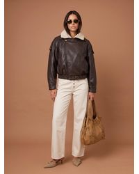 Urban Bliss - Pu Borg Bomber Jacket - Lyst