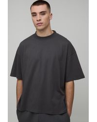 BoohooMAN - Basic Oversized Boxy Extended Neck T-Shirt - Lyst