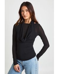 Boohoo - Ribbed Sheer Textured 2 - Lyst