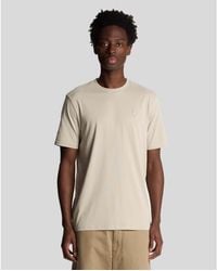 Lyle & Scott - T-shirt Lyle And Scott Superfine Katoen In Beige - Lyst