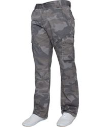 Kruze By Enzo - Cargo Combat Trousers - Lyst
