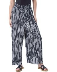 D.u.s.k - Abstract Stretch Shirrred Wide Leg Trousers - Lyst