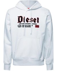 DIESEL - Over The Head Hoodie - Lyst