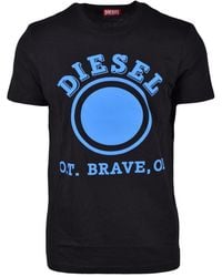 DIESEL - Dot Logo T-Shirt Cotton - Lyst