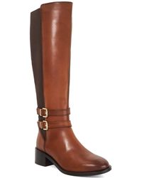 Dune - Tatter Leather Knee High Riding Boots - Lyst