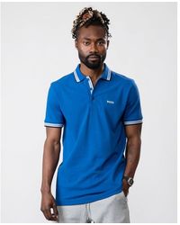 BOSS - Paddy Curved Polo - Lyst