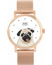 Toff London - Tlws-28261 Ladies Pug Dog Head Watch - Lyst
