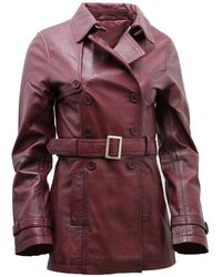 Infinity Leather - Mid Length Trench Coat -Oakham - Lyst