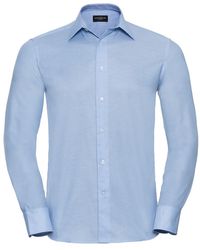 Russell - Collection Oxford Tailored Long-Sleeved Formal Shirt (Oxford) - Lyst
