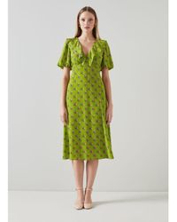 LK Bennett - Edeline Dresses, Lime - Lyst