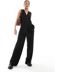 Vero Moda - Wide Leg Jersey Crepe Trouser Co-Ord - Lyst